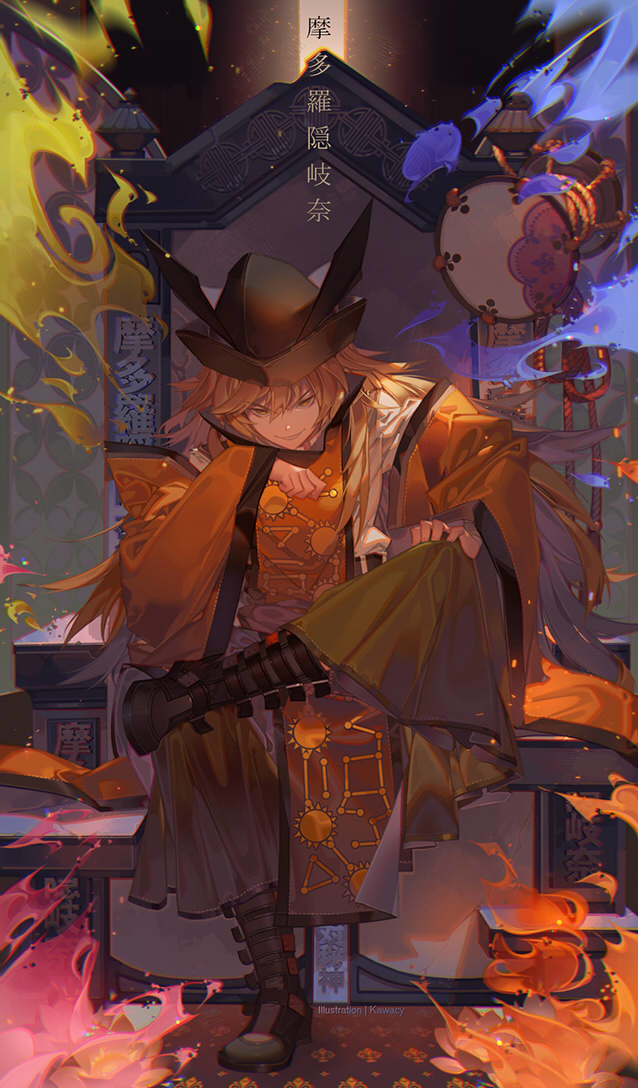 This is a pixiv picture whose title is 神.