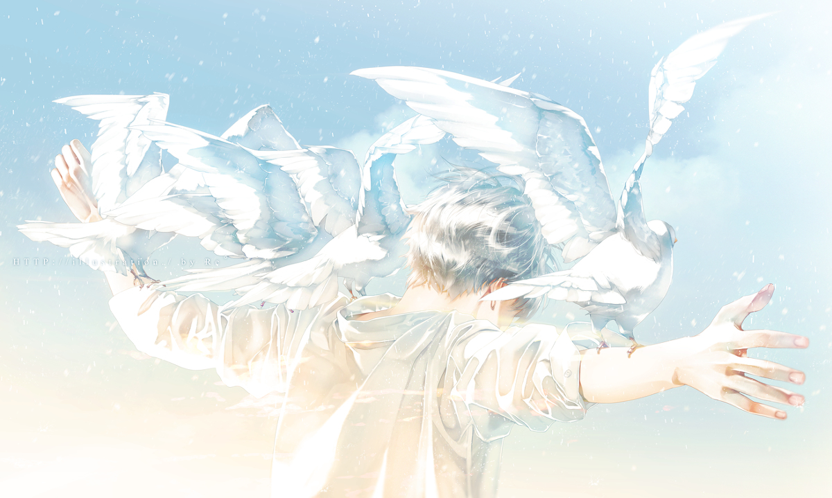 This is a pixiv picture whose title is 位置について.
