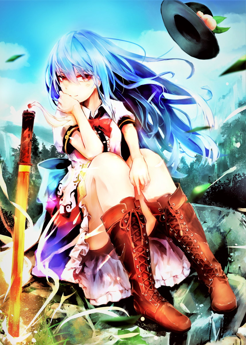 This is a pixiv picture whose title is 比那名居天子.