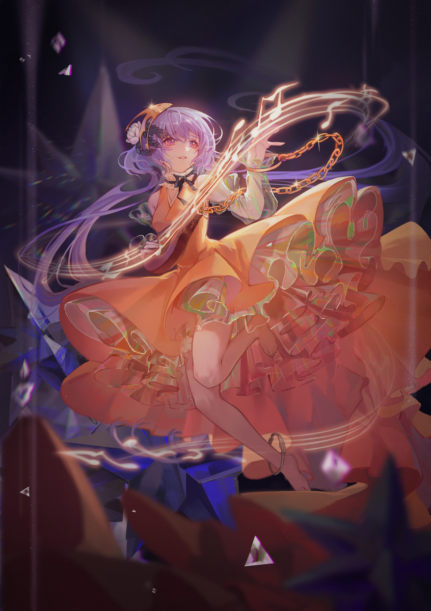 This is a pixiv picture whose title is 星降る唄.