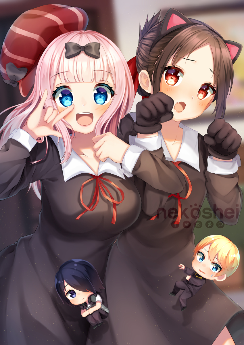 This is a pixiv picture whose title is かぐや様は告らせたい.