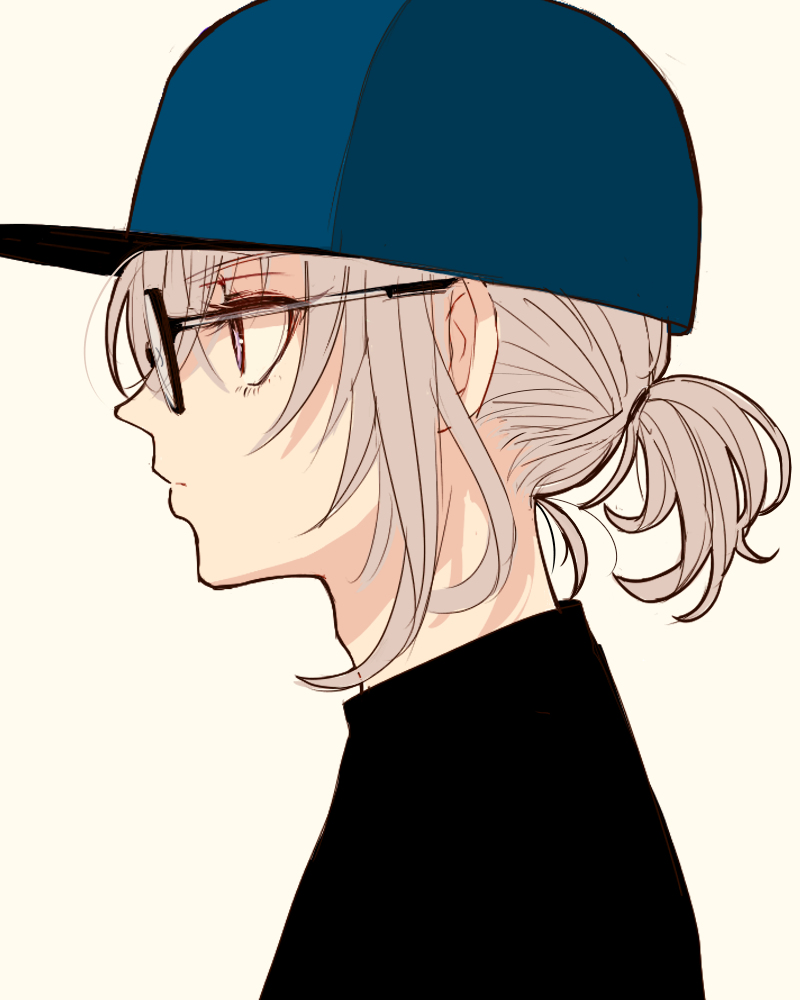 This is a pixiv picture whose title is 骨喰さんと眼鏡.