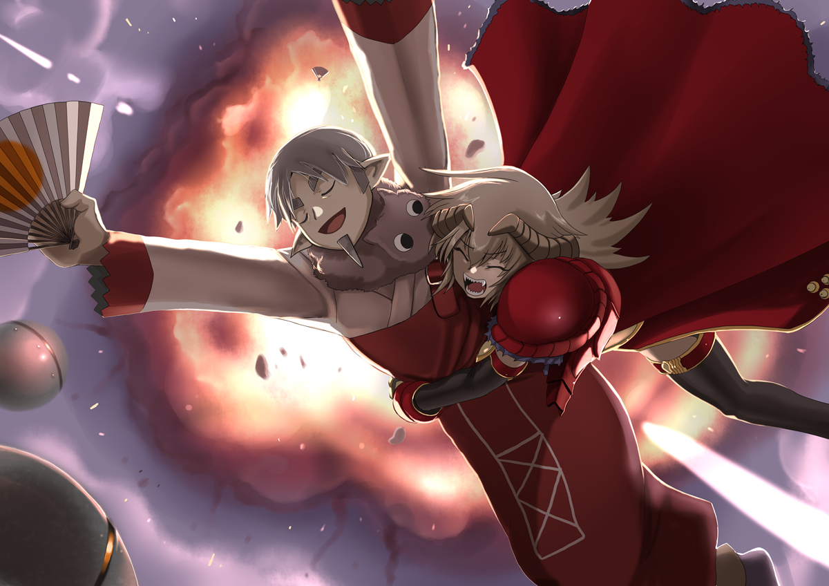 This is a pixiv picture whose title is 【PFLS】竜僧ナカヨシ【狂乱と破壊の戦い】.