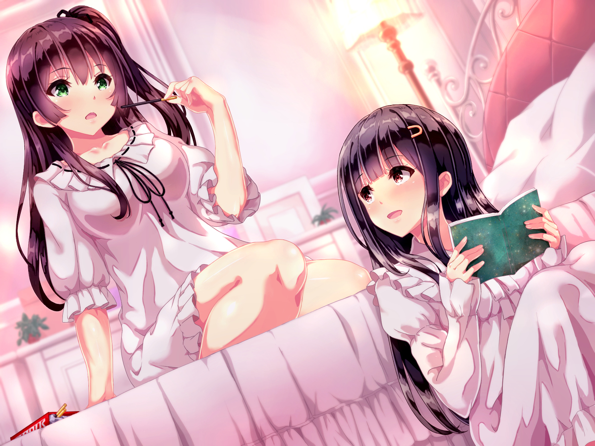 This is a pixiv picture whose title is 秘密の女子会　IN女子寮.