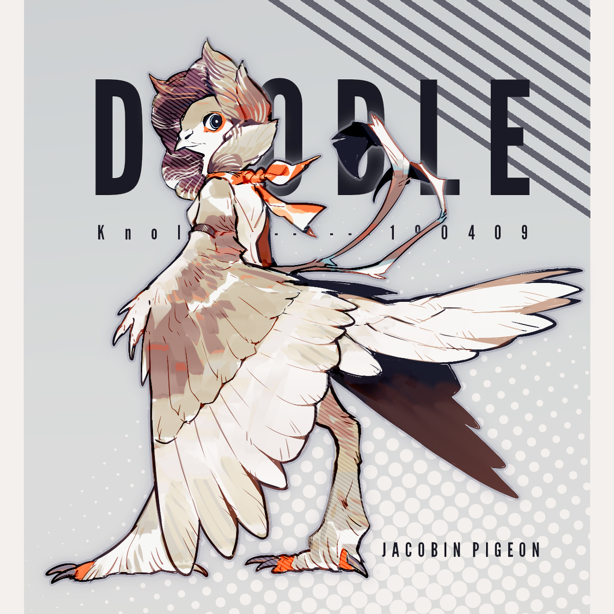 This is a pixiv picture whose title is Jacobin Pigeon.