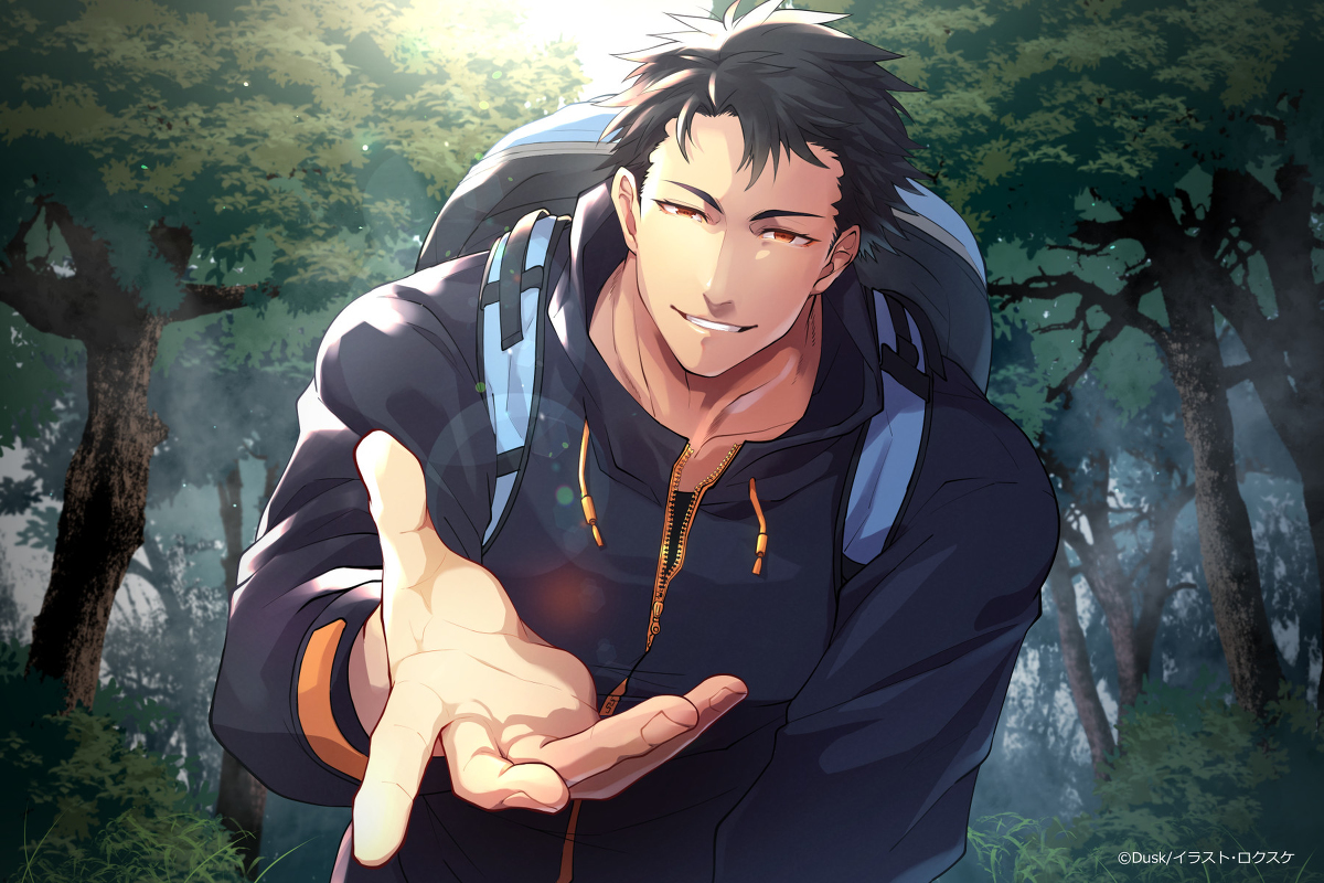 This is a pixiv picture whose title is 「ある日森の中、絶倫に出会った」イラスト.