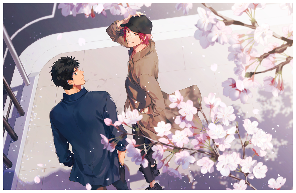 This is a pixiv picture whose title is 桜.