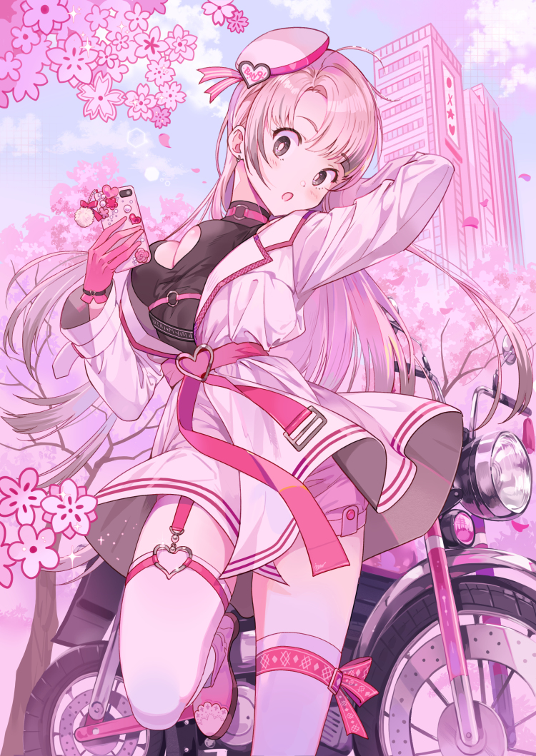 This is a pixiv picture whose title is Cherry Blossom.