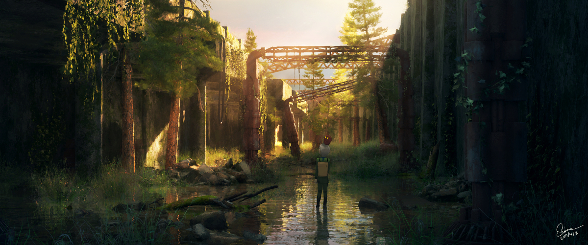 This is a pixiv picture whose title is 次の駅へ.