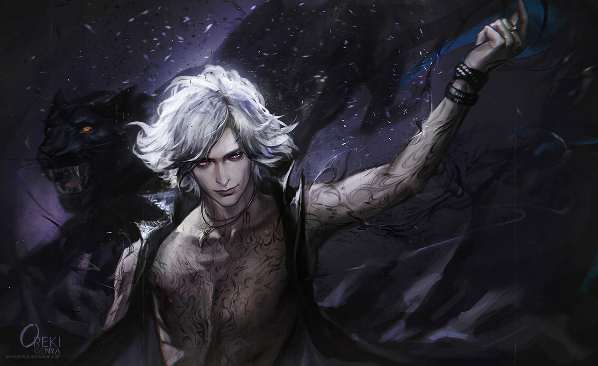 This is a pixiv picture whose title is Devil May Cry 5 V.