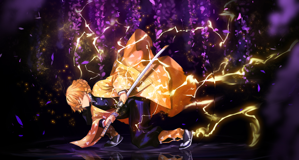 This is a pixiv picture whose title is 我妻善逸.
