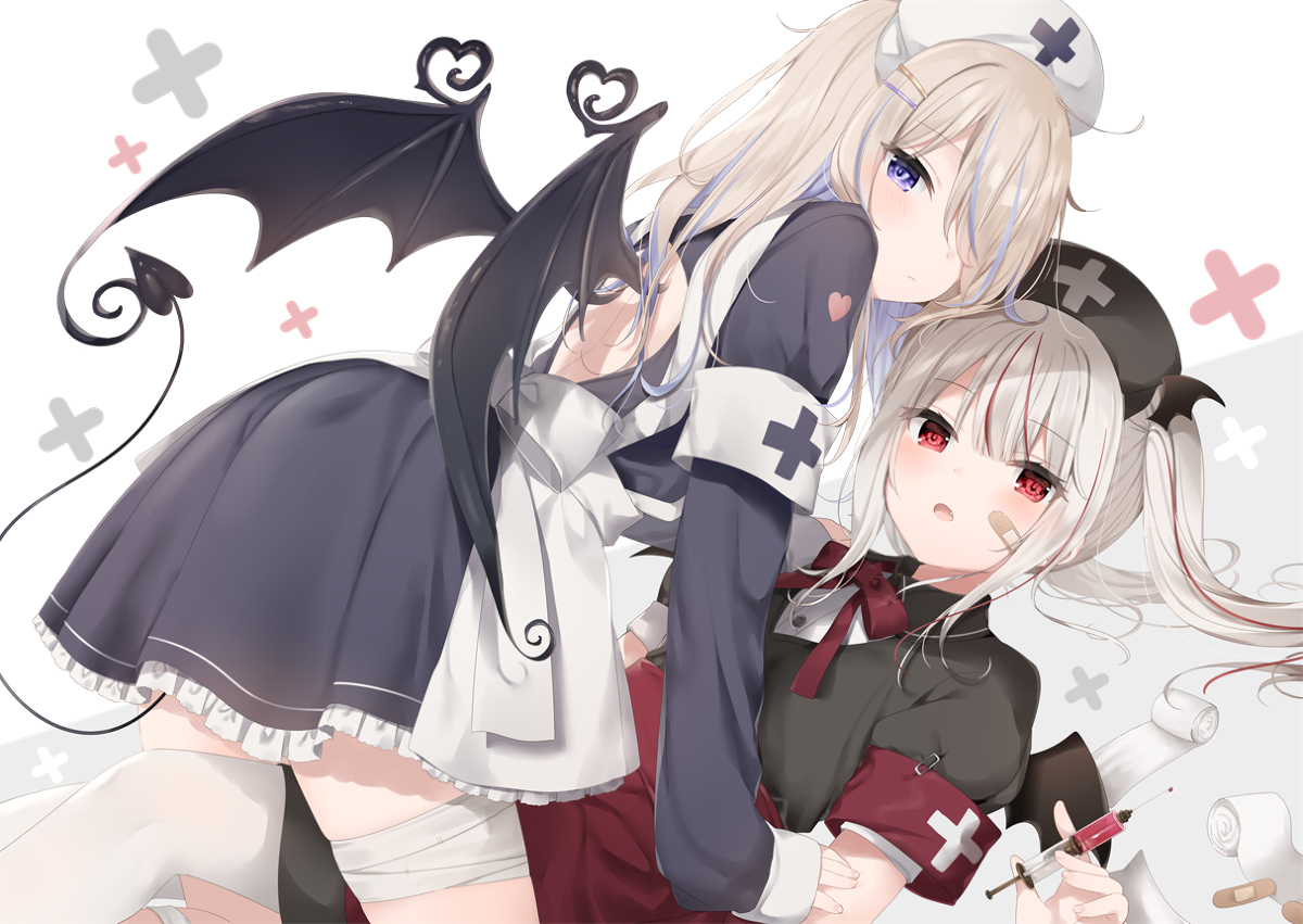 This is a pixiv picture whose title is 小悪魔ナース.