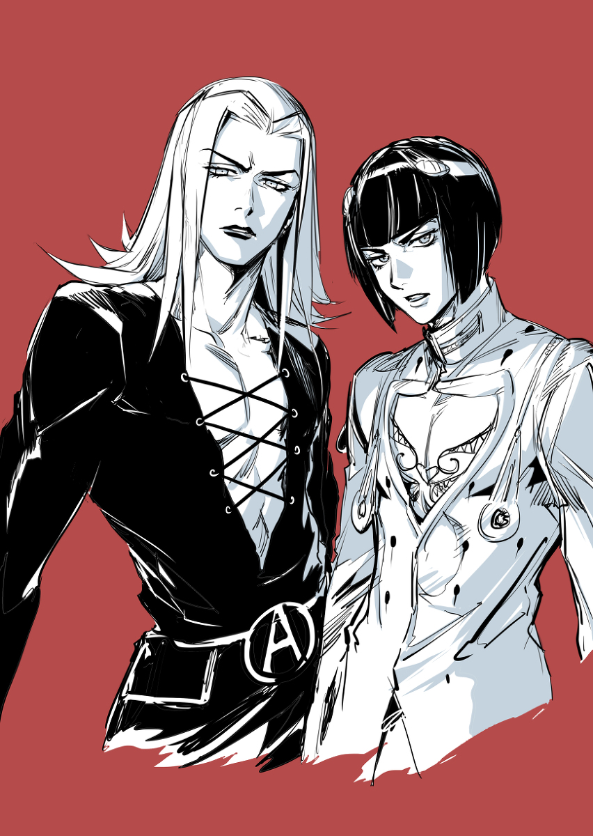 This is a pixiv picture whose title is アバッキオとブチャラティ.