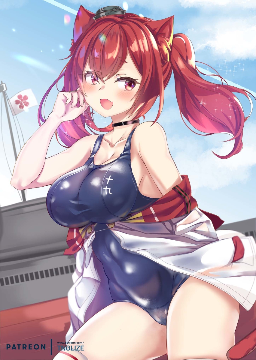 This is a pixiv picture whose title is I-19 v2 - Azur Lane.