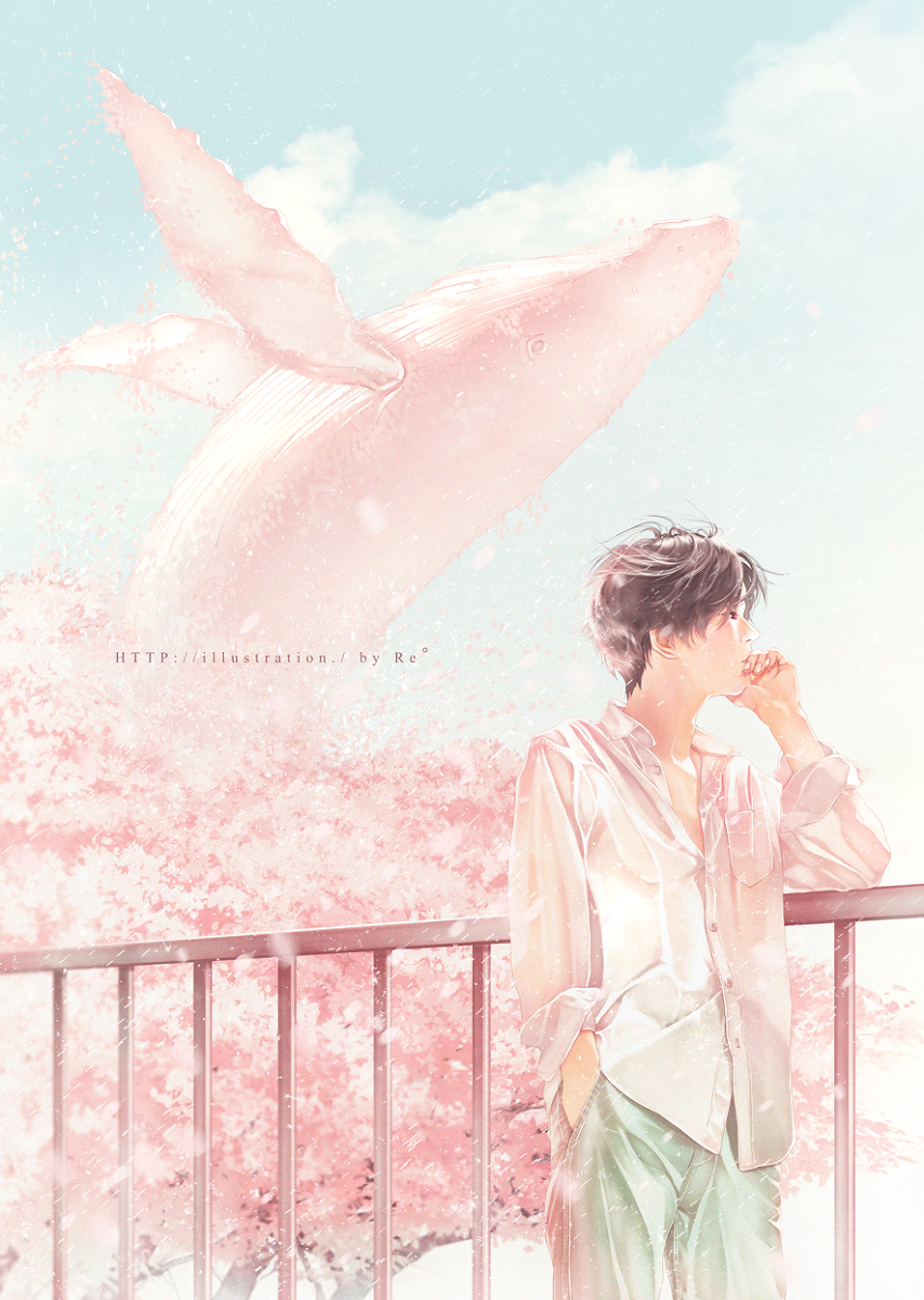 This is a pixiv picture whose title is 春の海.