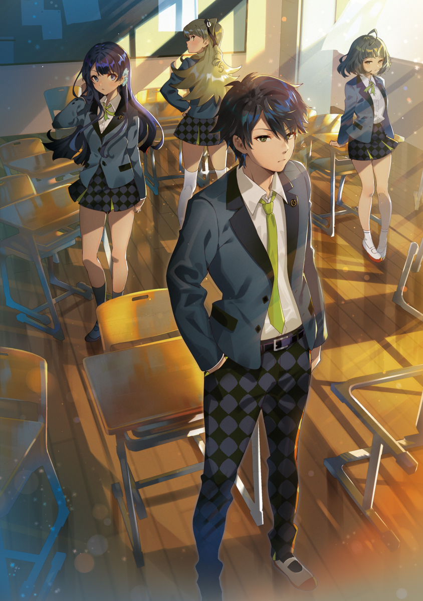 This is a pixiv picture whose title is 「2年B組は全滅しました」.