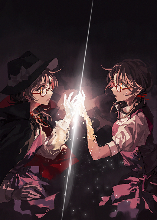 This is a pixiv picture whose title is Doppelgänger.