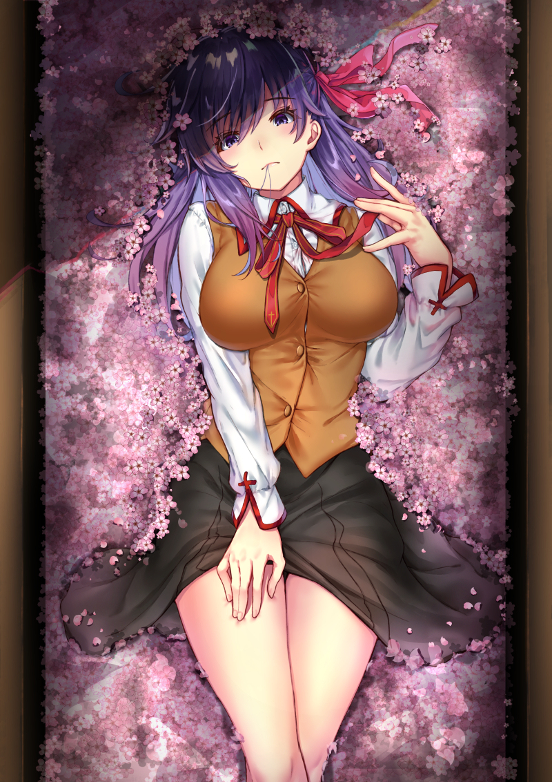 This is a pixiv picture whose title is 桜.