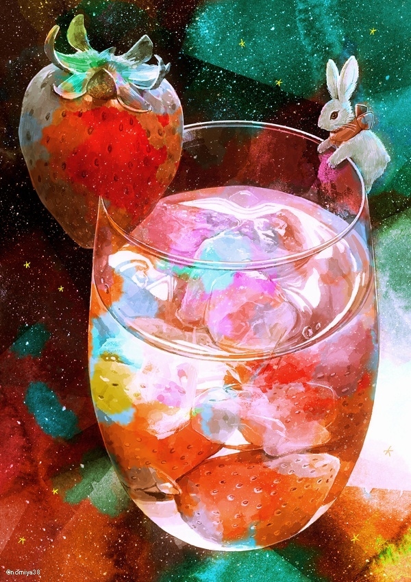 This is a pixiv picture whose title is ストロベリーハント.
