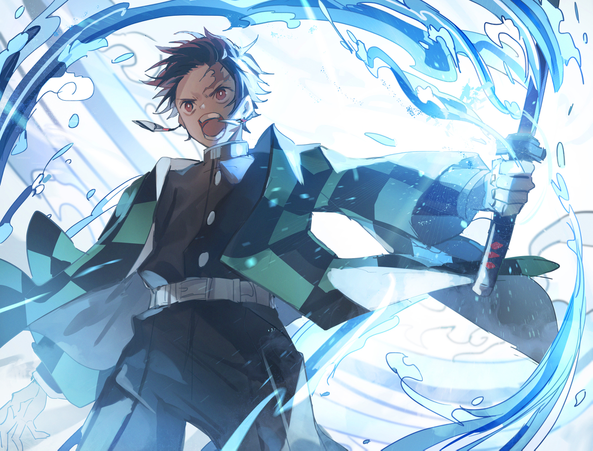 This is a pixiv picture whose title is 鬼滅の刃.