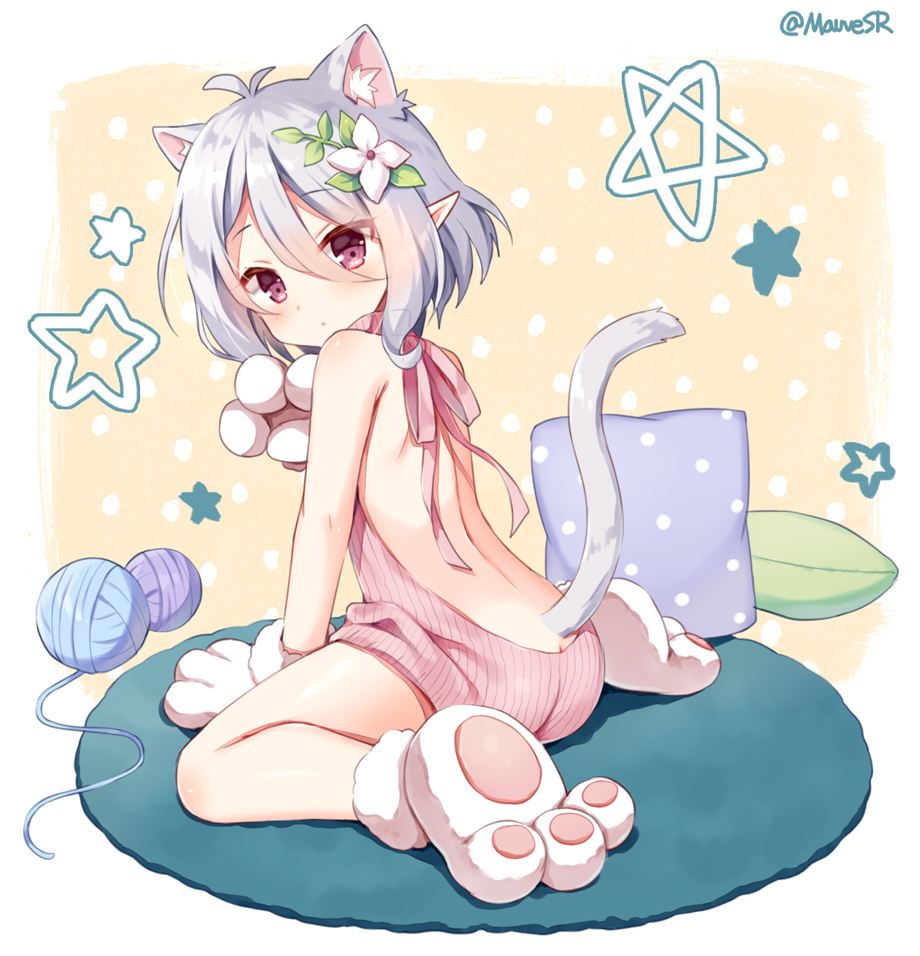 This is a pixiv picture whose title is 猫耳コッコロちゃん.