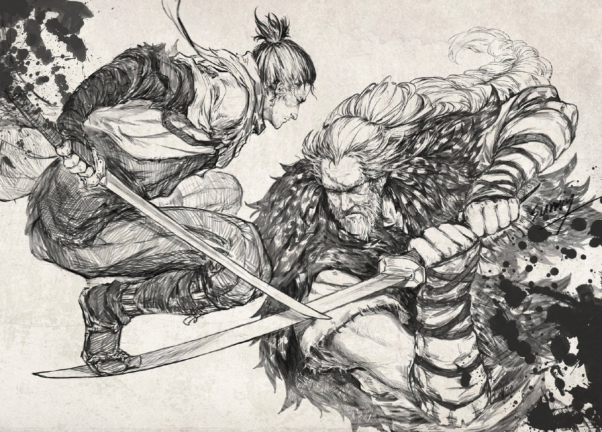 This is a pixiv picture whose title is 还是阿狼。.