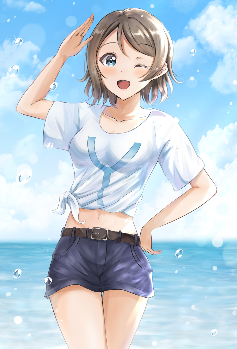 This is a pixiv picture whose title is 渡辺曜生誕祭2019.