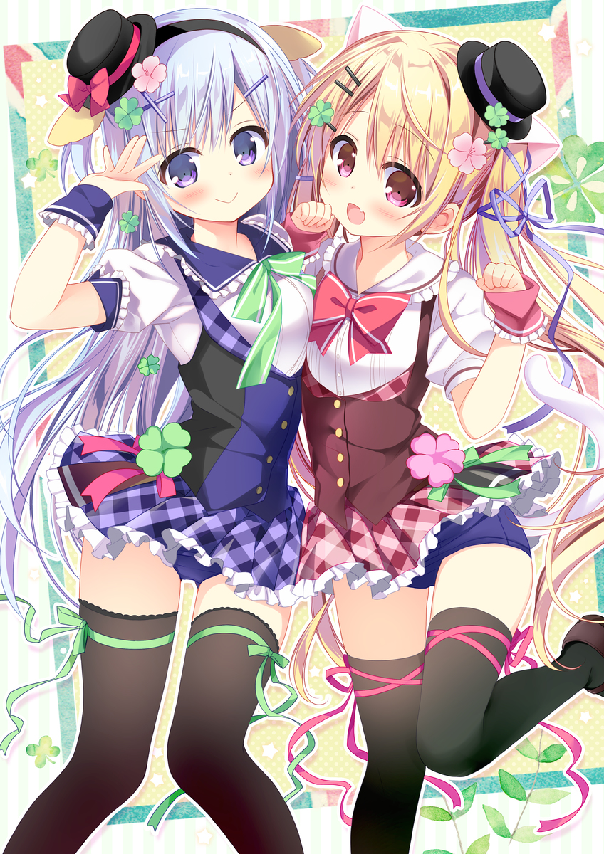 This is a pixiv picture whose title is 春だにゃんアイドル！.