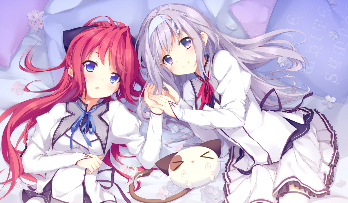 This is a pixiv picture whose title is 【過去絵】紗凪きちとみう先輩.