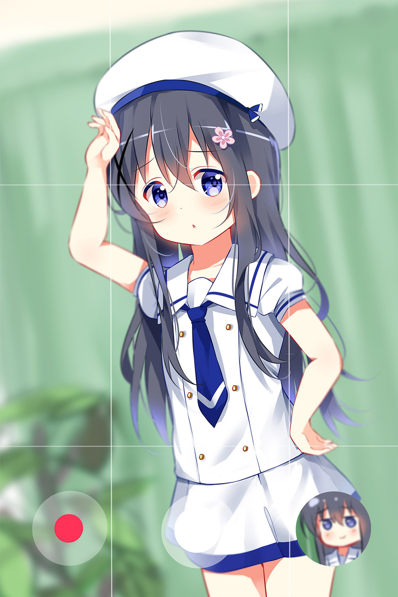 This is a pixiv picture whose title is Hana cosplaying Chino.