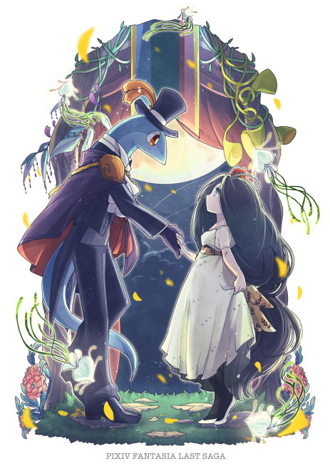 This is a pixiv picture whose title is 【PFLS】夜と共に【謳華祭】.