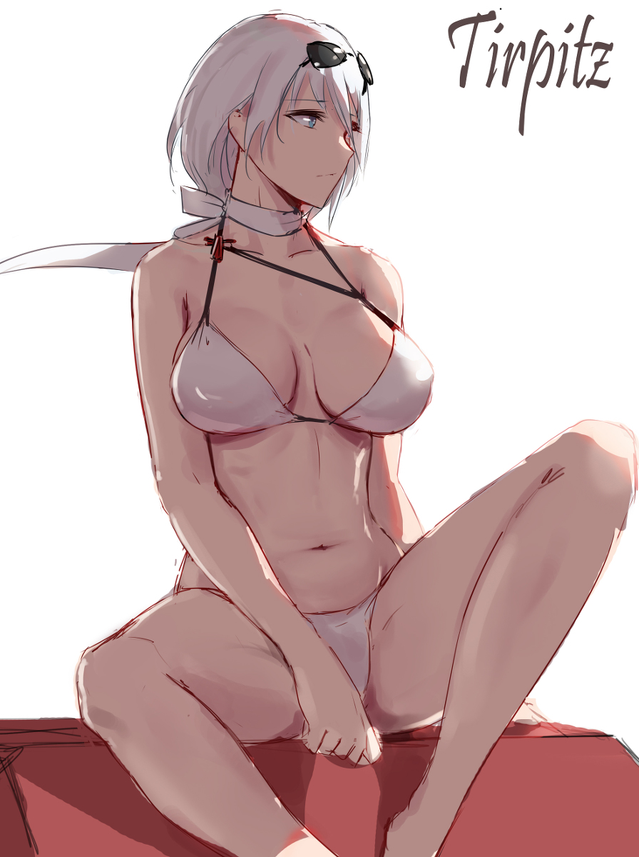 This is a pixiv picture whose title is 碧蓝航线 Tirpitz.