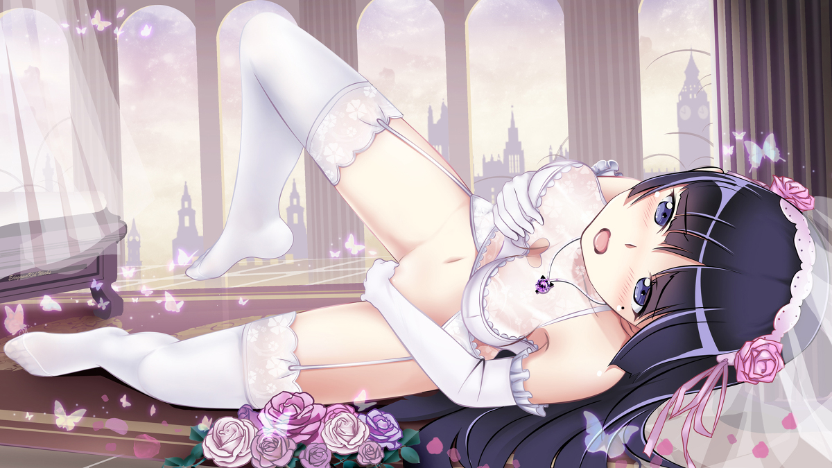This is a pixiv picture whose title is 花嫁の香り.