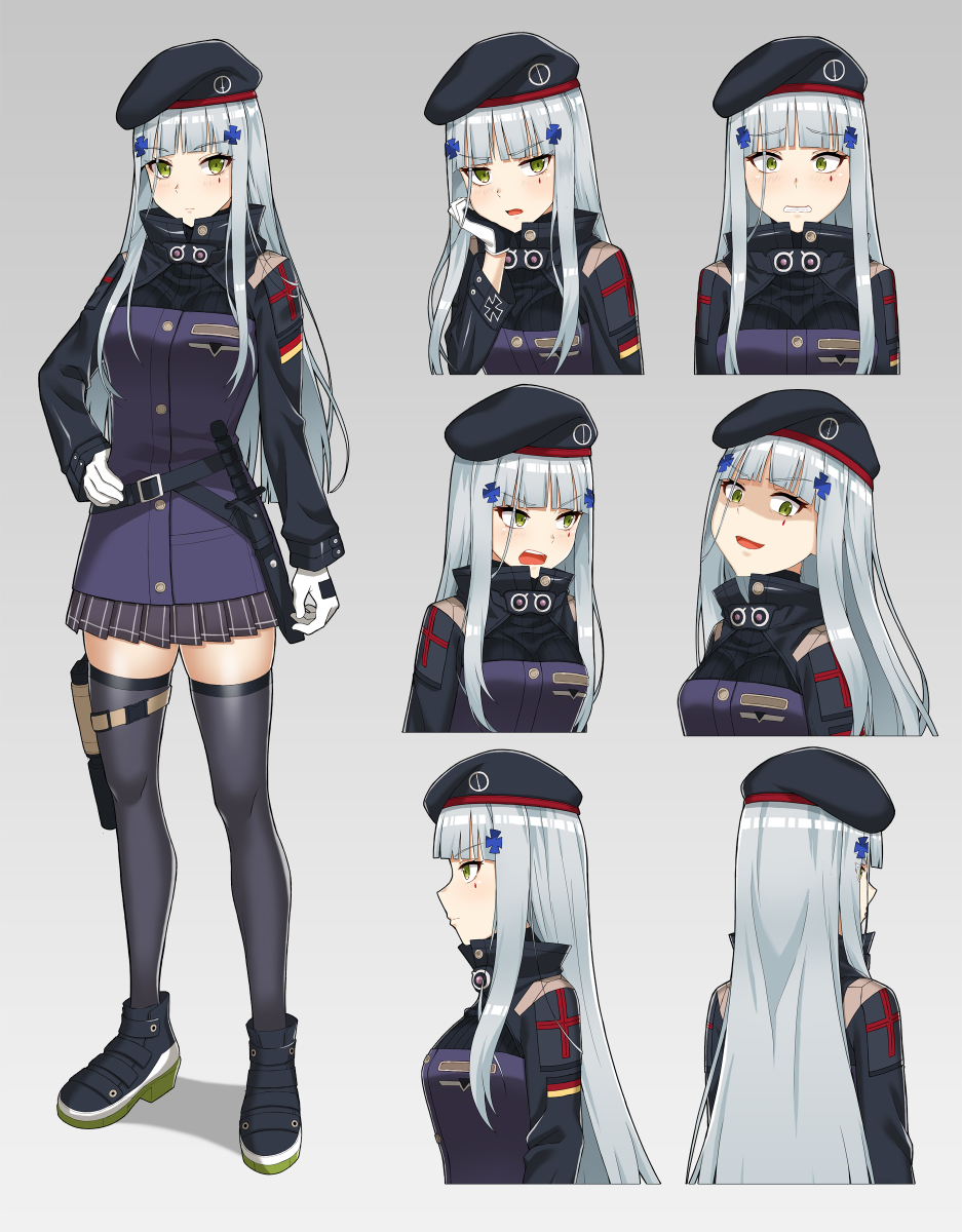 This is a pixiv picture whose title is HK416.