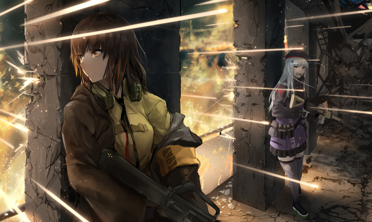 This is a pixiv picture whose title is 少女前線.