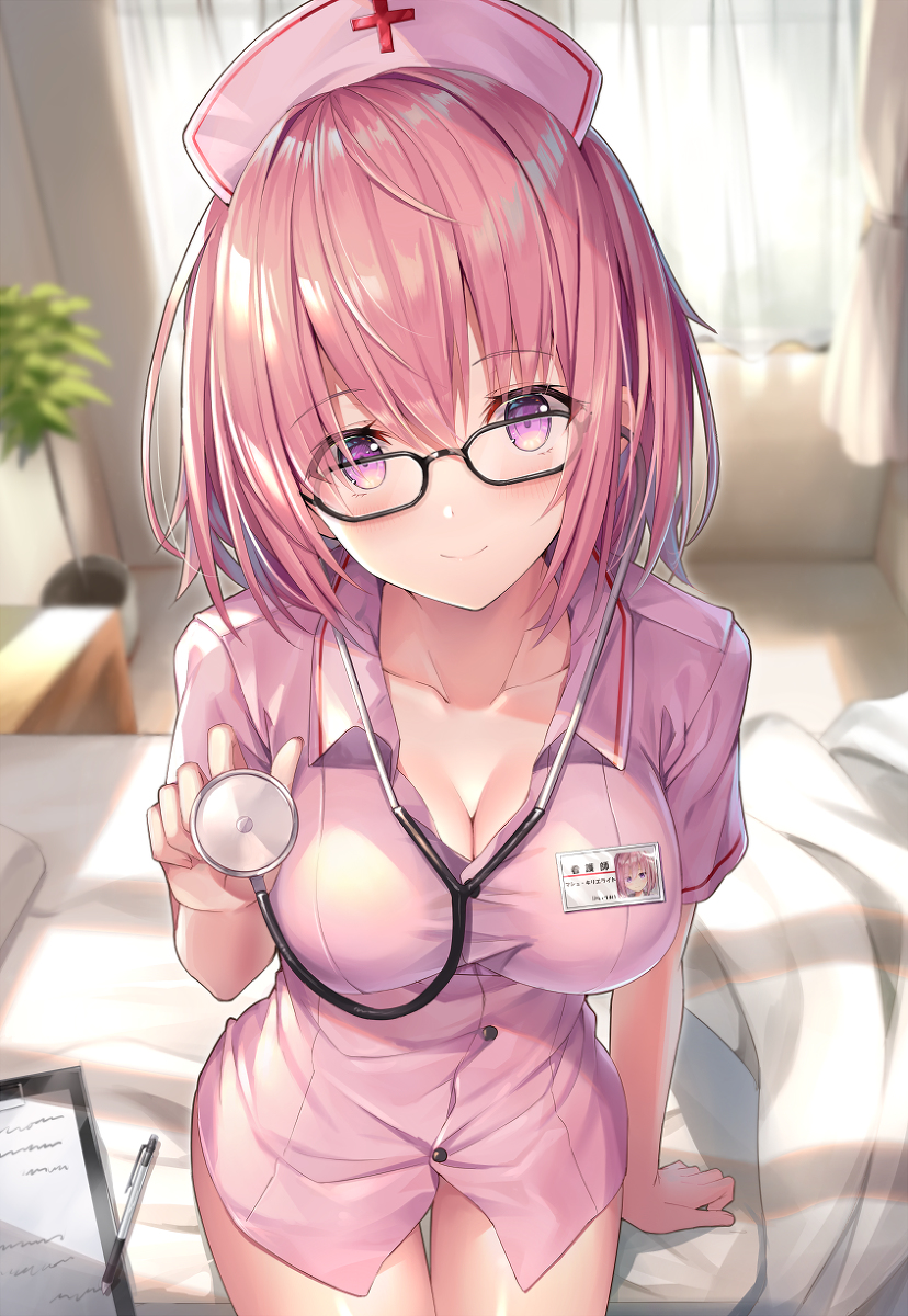 This is a pixiv picture whose title is ナースマシュ.