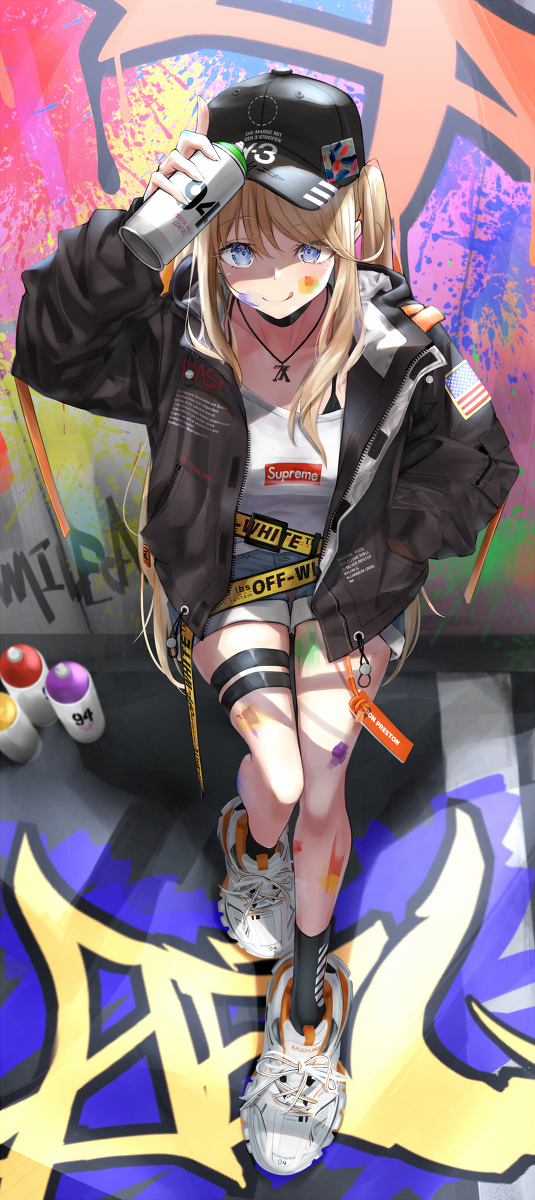 This is a pixiv picture whose title is GRAFFITI.