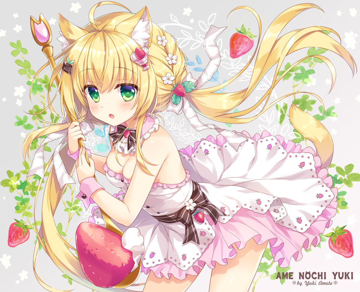 This is a pixiv picture whose title is Strawberry parfait🍓.
