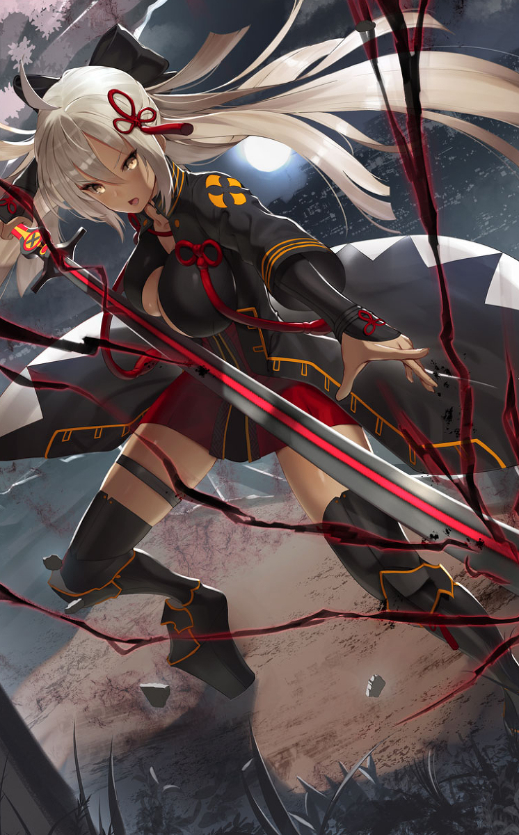 This is a pixiv picture whose title is 沖田オルタ.
