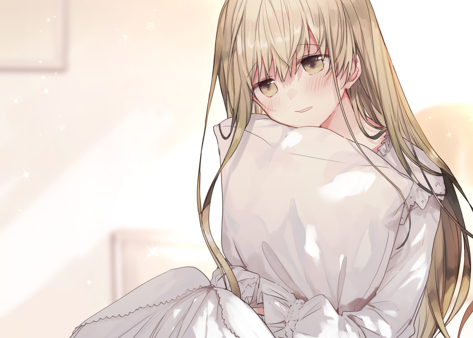 This is a pixiv picture whose title is 「おはようございます」.