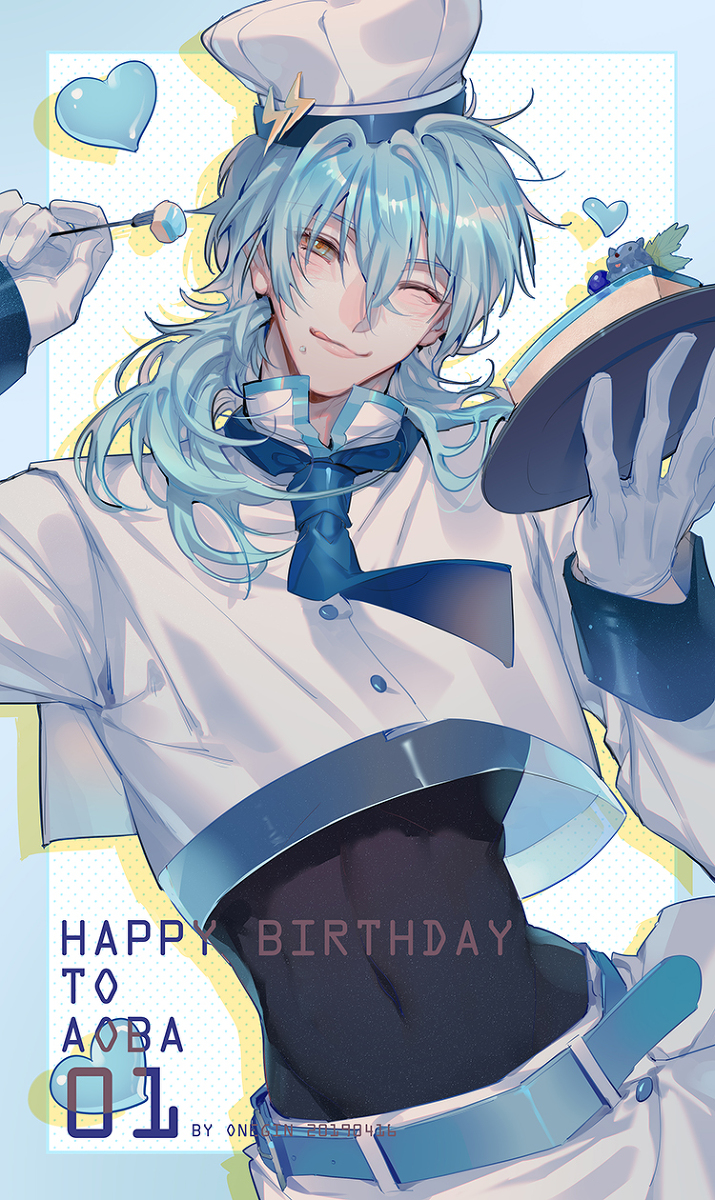 This is a pixiv picture whose title is happy birthday to Aoba!!2019.