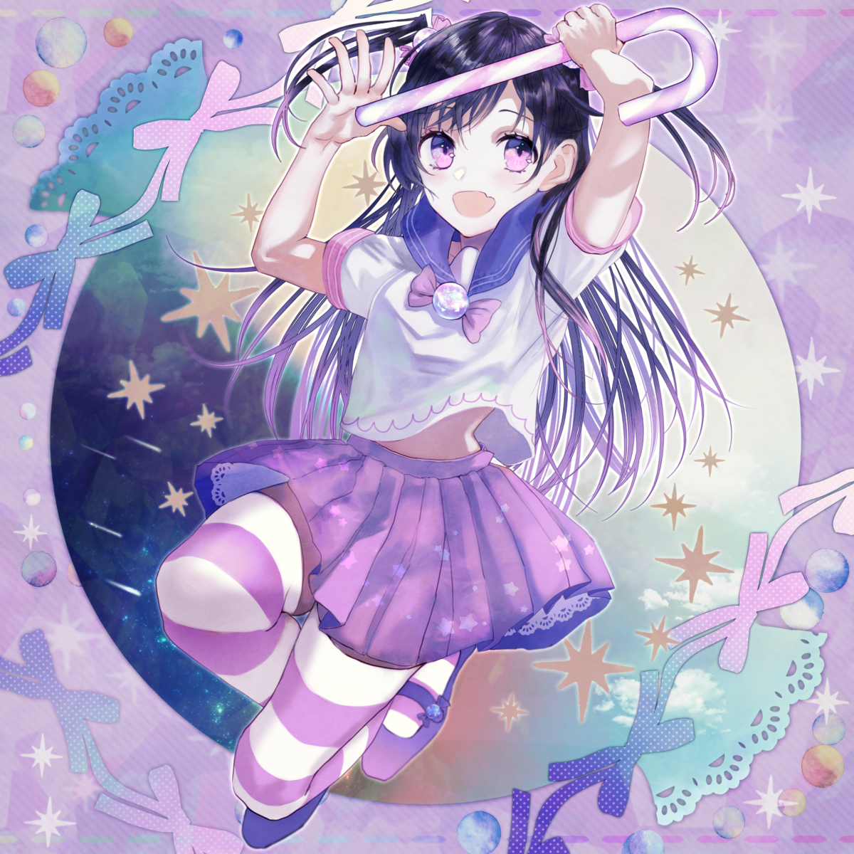 This is a pixiv picture whose title is 【春M3】Candy Sweet Star.