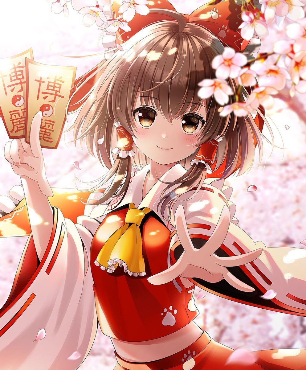 This is a pixiv picture whose title is 春霊夢🌸.