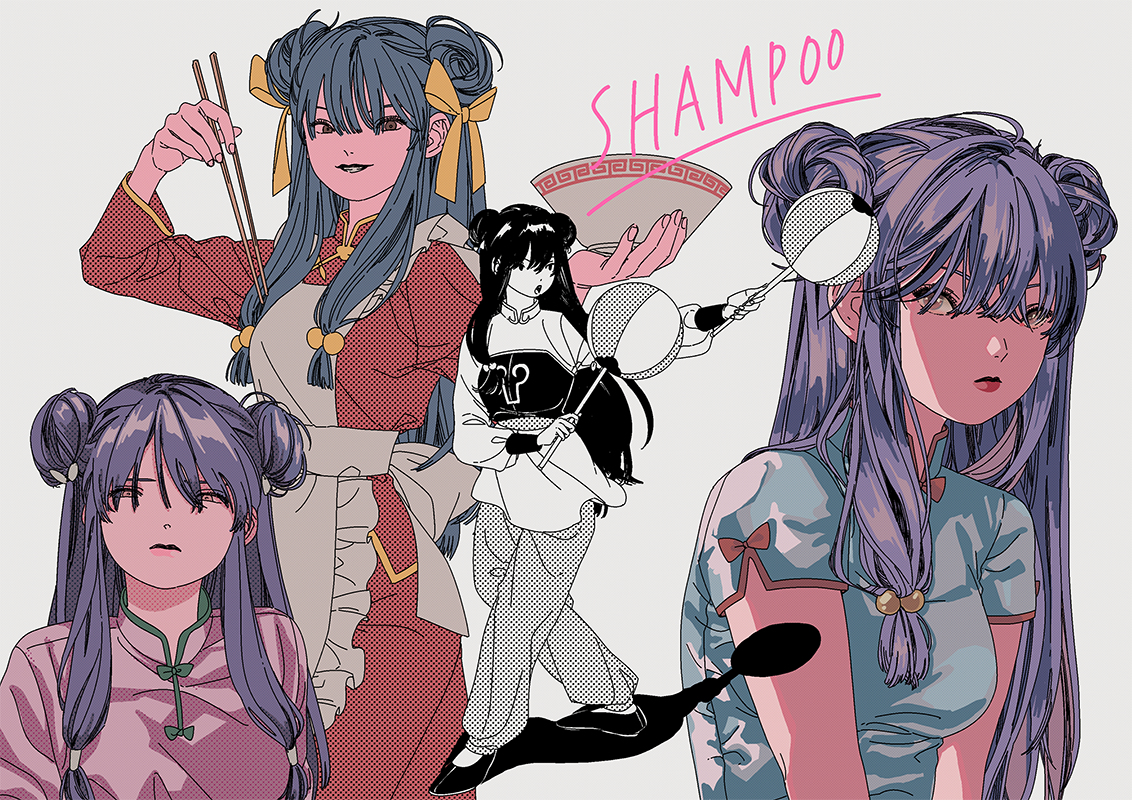 This is a pixiv picture whose title is SHAMPOO.