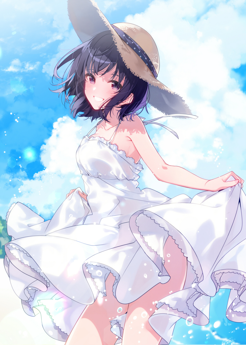 This is a pixiv picture whose title is 夏の日.