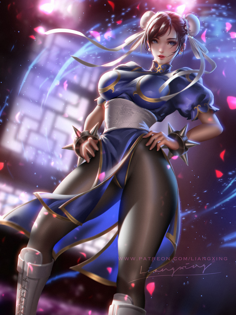 This is a pixiv picture whose title is Chunli.