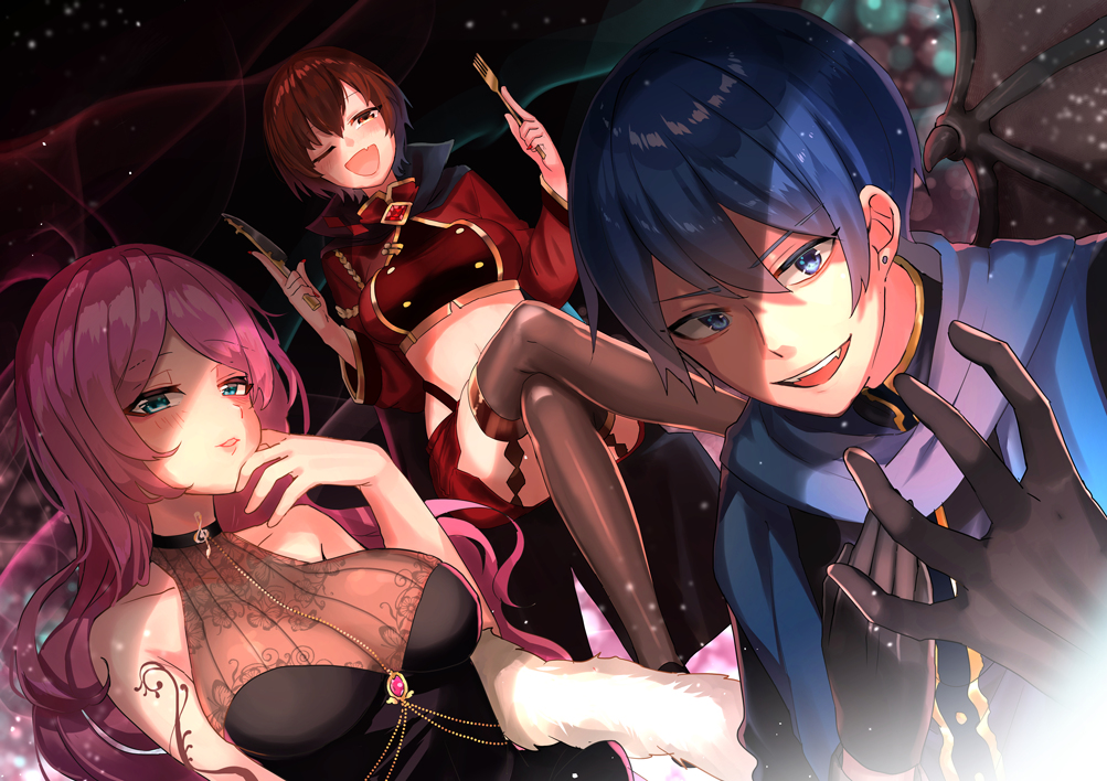 This is a pixiv picture whose title is 悪魔様のお通りだ～.