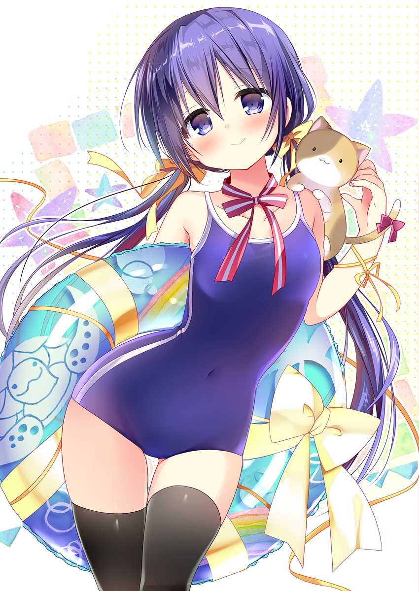 This is a pixiv picture whose title is だってスク水が描きたかったんだもん！.