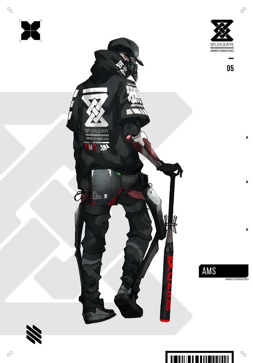 This is a pixiv picture whose title is Armored Techwear [Bat].