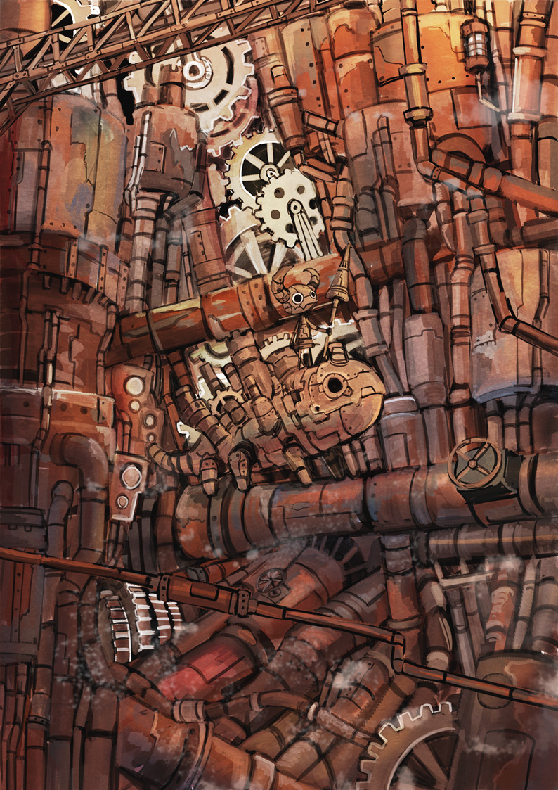 This is a pixiv picture whose title is 地下道.